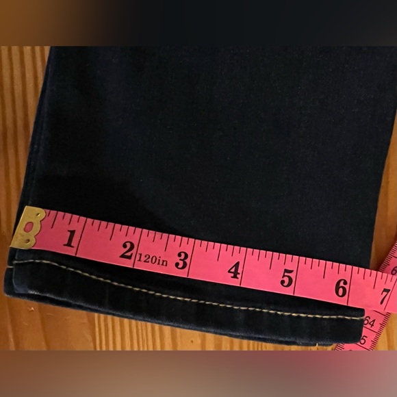 MK Michael Kors Dark Washed Selma Straight Leg zJesns with waist tie belt Size 2 - Picture 6 of 11